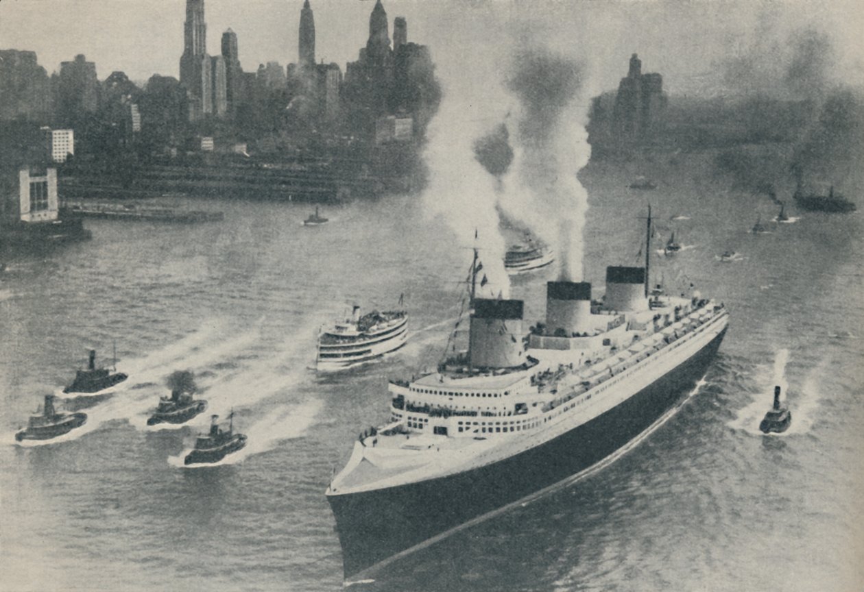 Arrivée à New York du Normandie, 1936 - Unbekannt