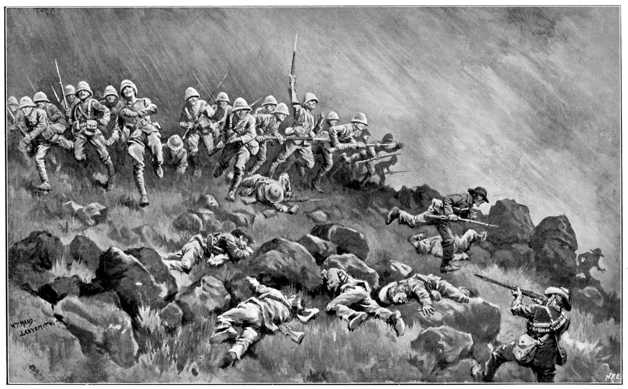 Assaut sur Wagon Hill, 2ème guerre des Boers, 6 janvier 1900 - Unbekannt