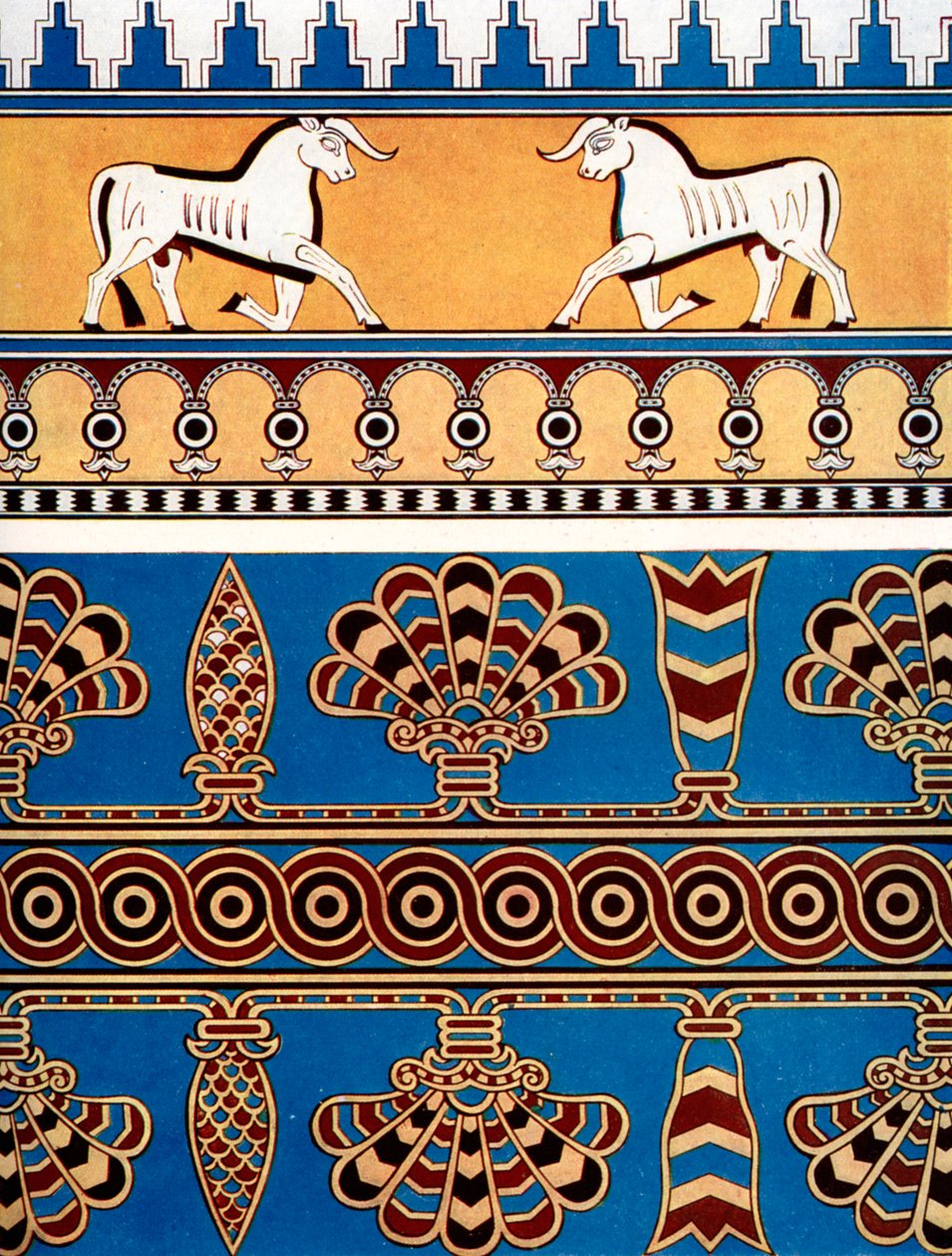Motif de brique et de tuile assyrien, 1933-1934 - Unbekannt