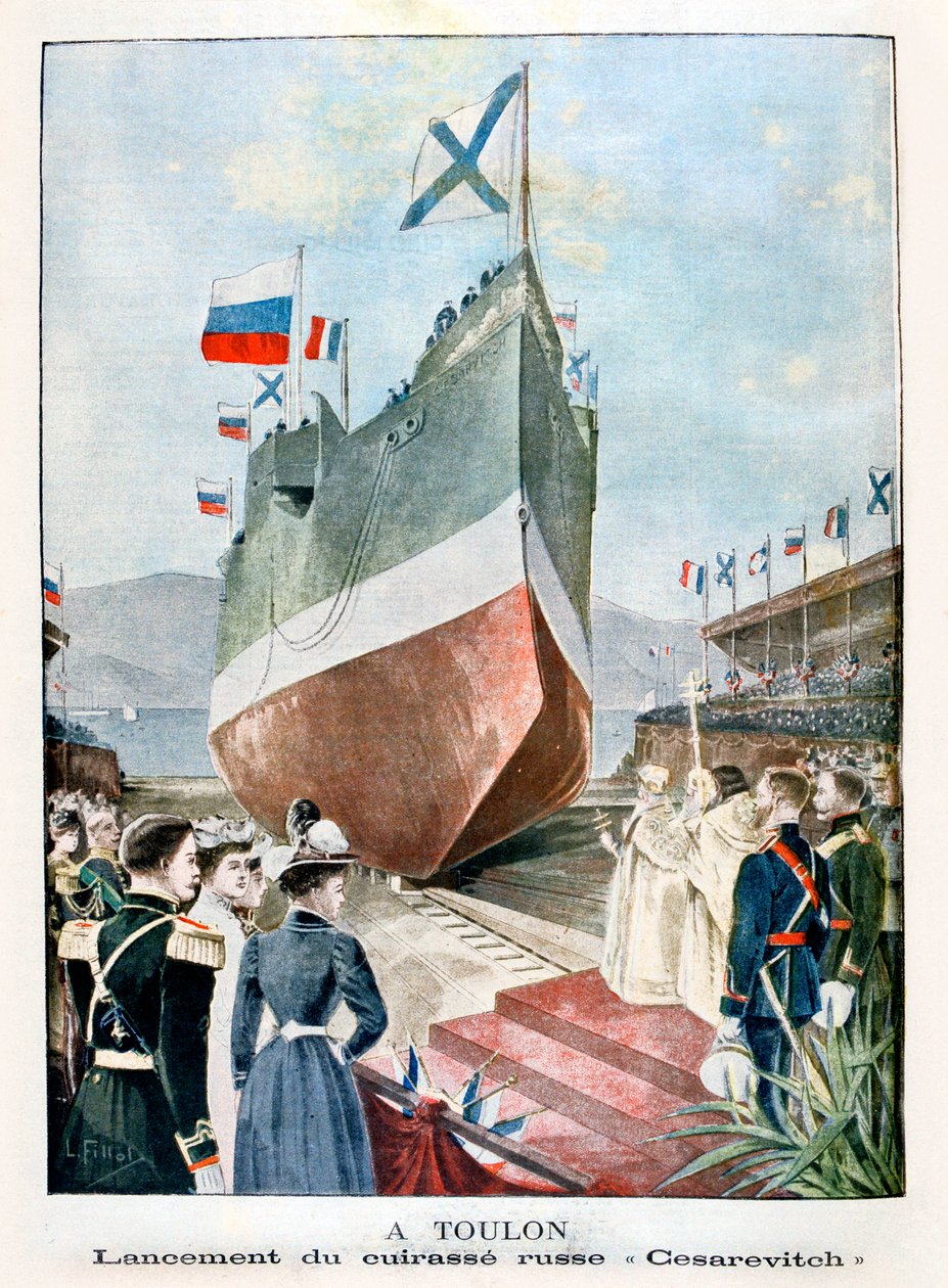 À Toulon, lancement du cuirassé russe Cesarevitch, 1901 - Unbekannt