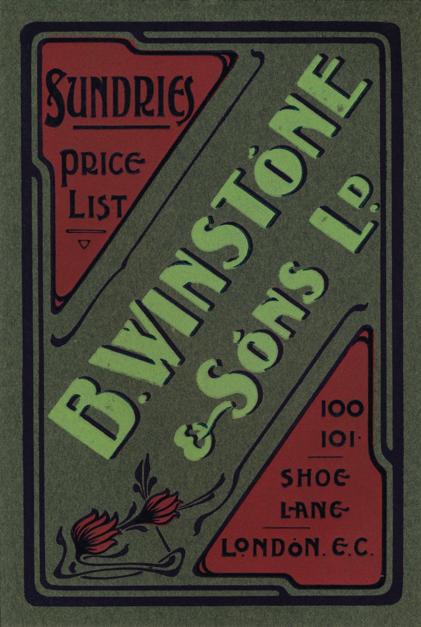 Publicité B. Winstone & Sons Ltd., 1907 - Unbekannt