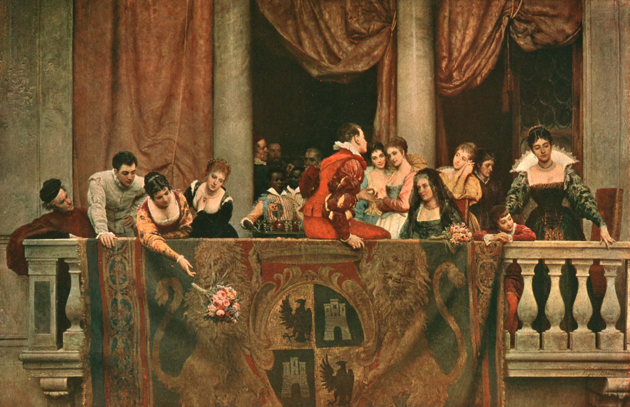 Scène de balcon au carnaval, 1879 - Unbekannt