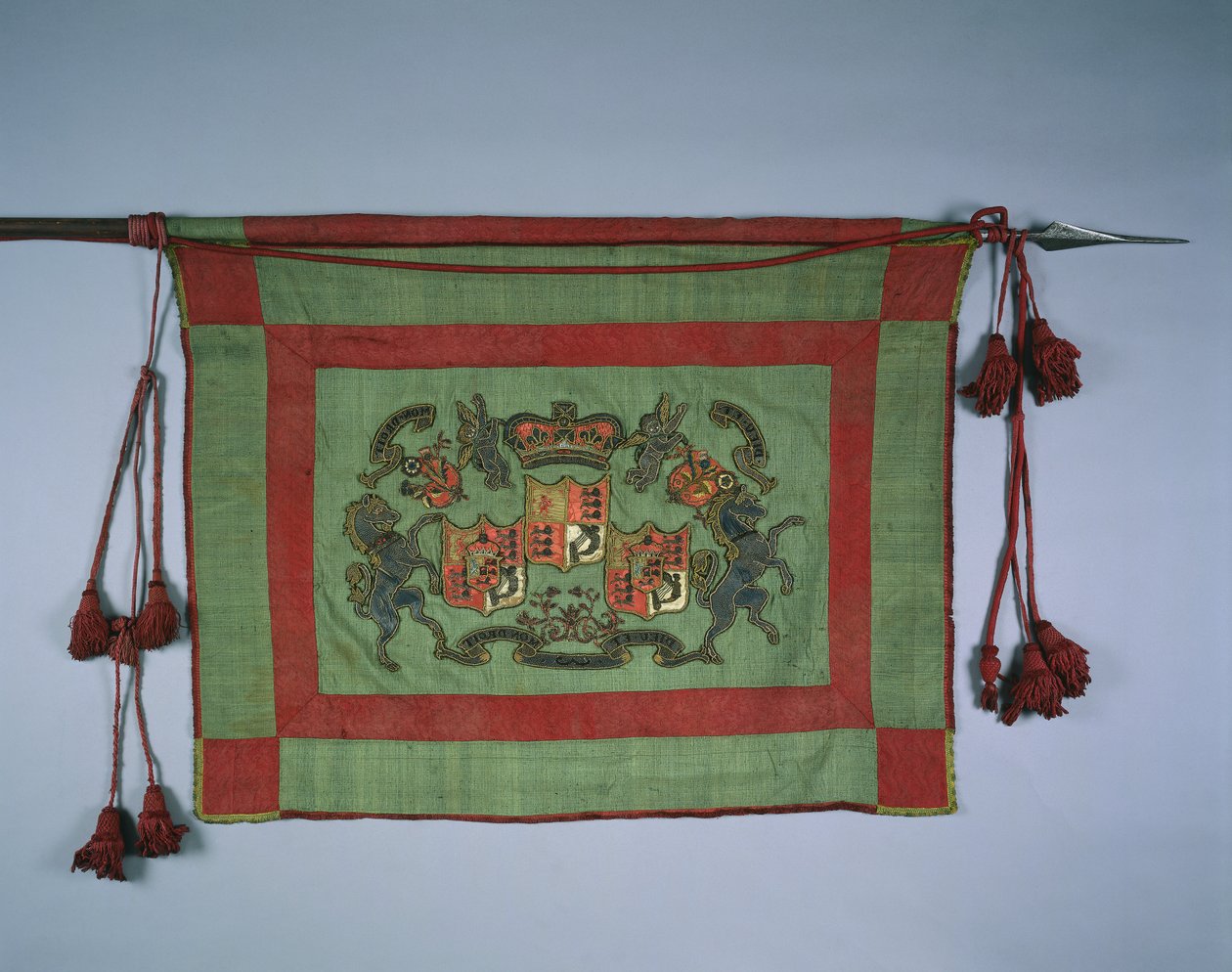 Bannière avec les armoiries royales de Grande-Bretagne, 1700s - Unbekannt