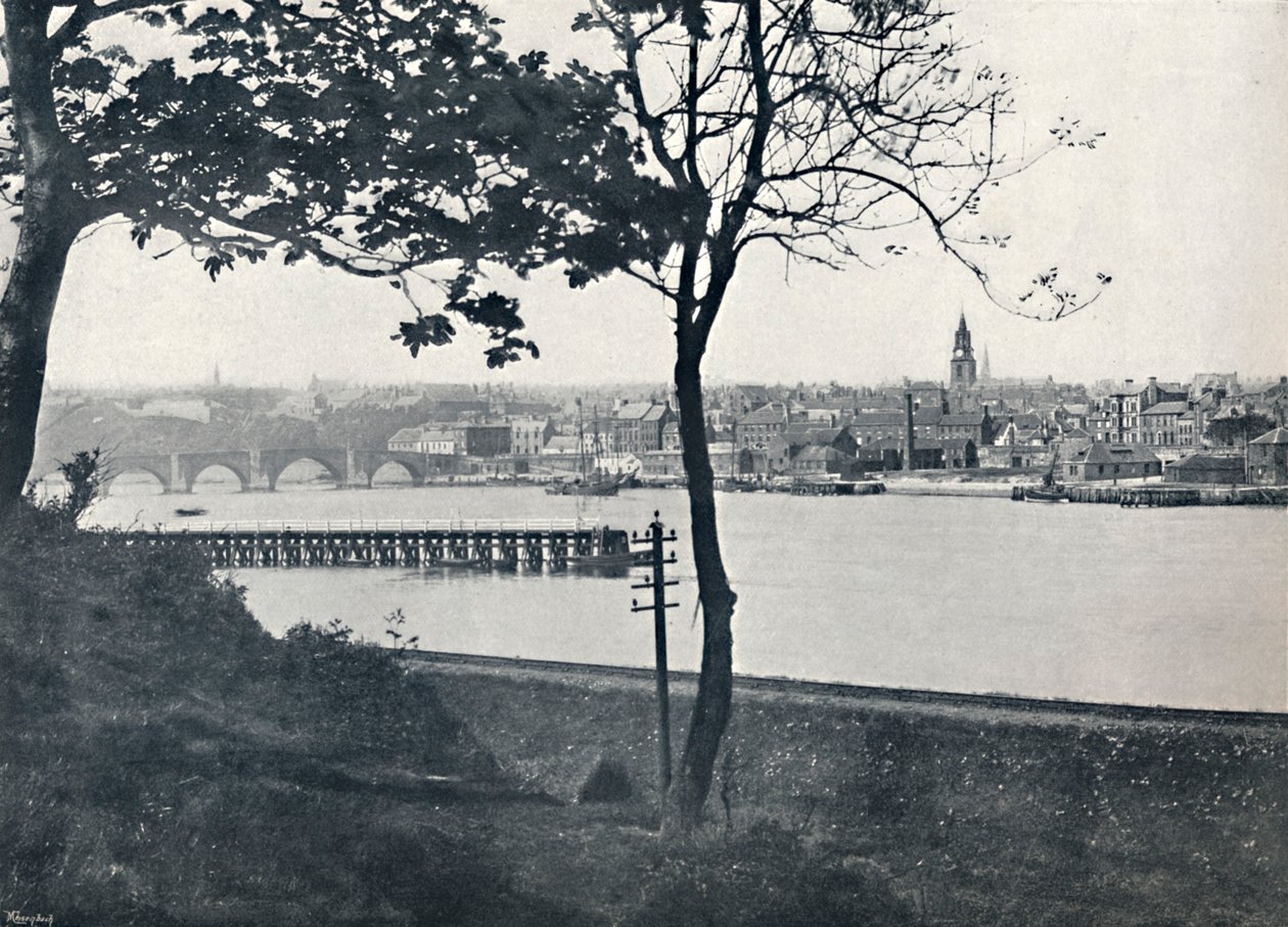 Berwick - Depuis Spittal, montrant le pont de Berwick, 1895 - Unbekannt
