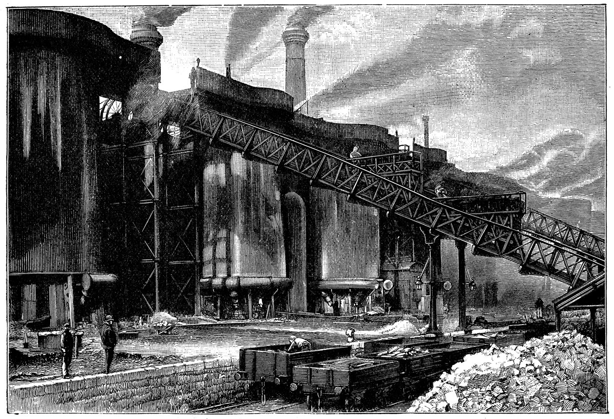 Haut fourneaux, Barrow Hematite Iron and Steel Company, Barrow-in-Furness, Cumbria, 1890 - Unbekannt