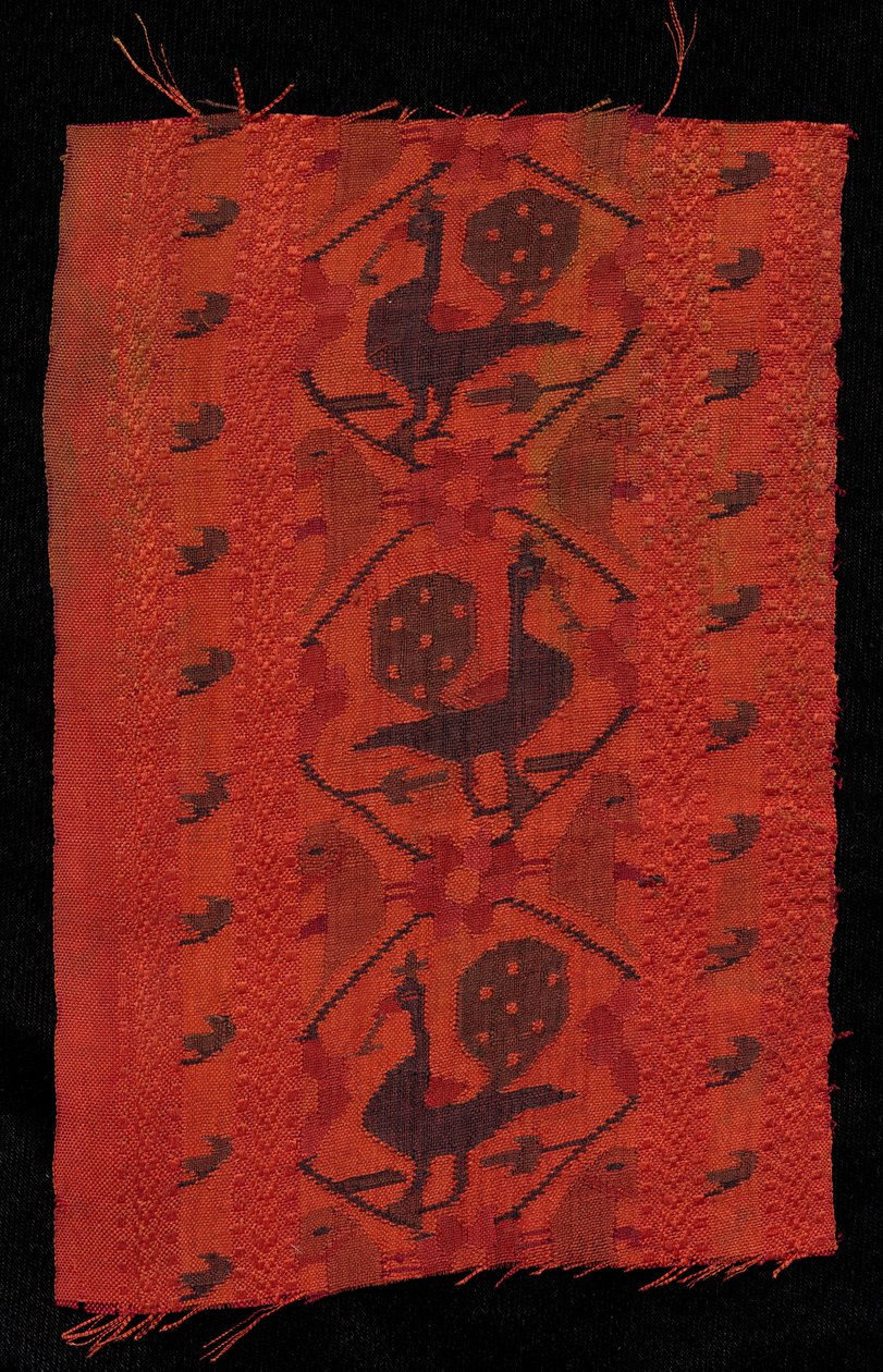 Bordure avec motif de paon, 1600s - Unbekannt