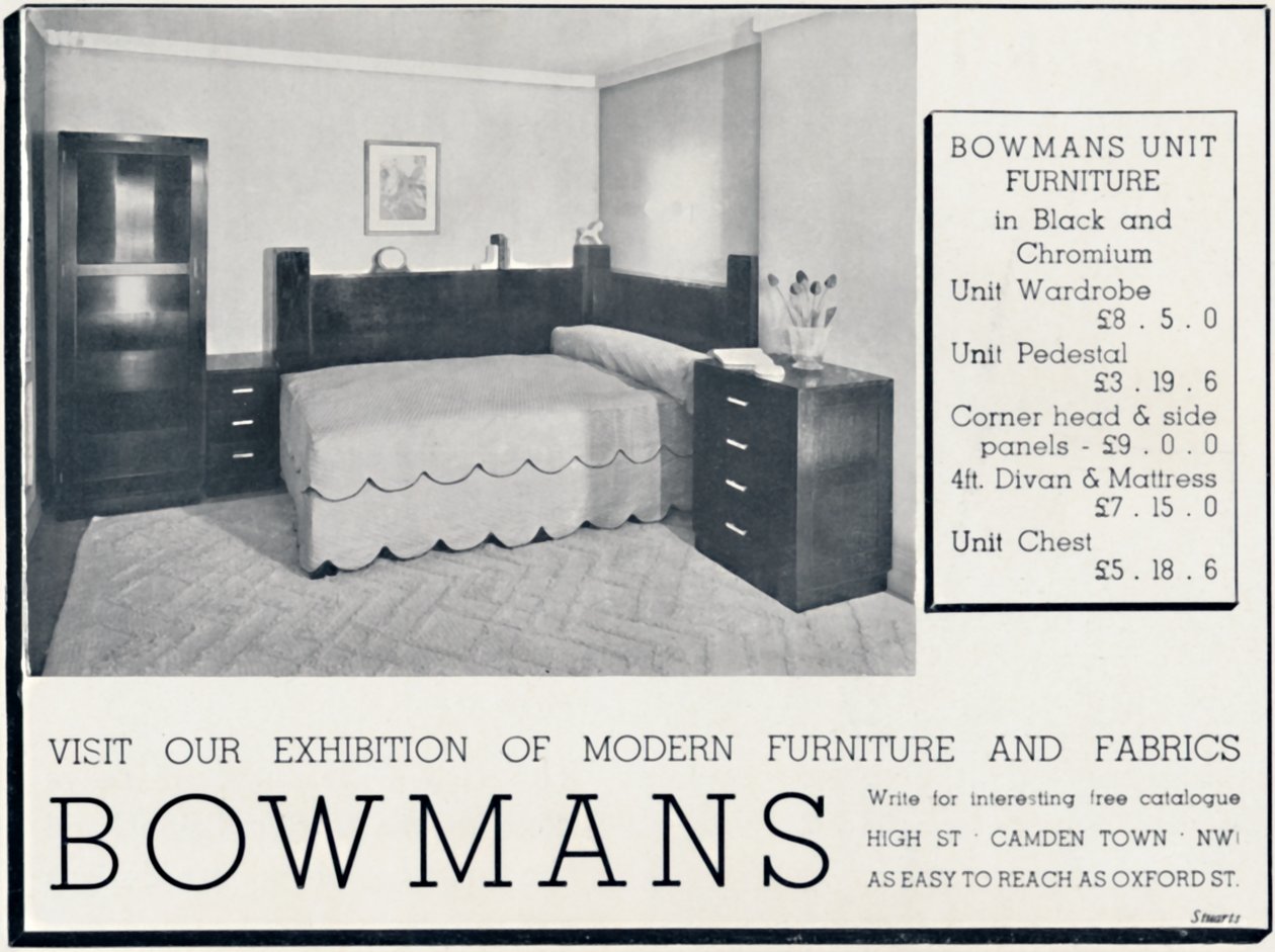 Bowmans - Visitez notre exposition de meubles et tissus modernes, 1935 - Unbekannt