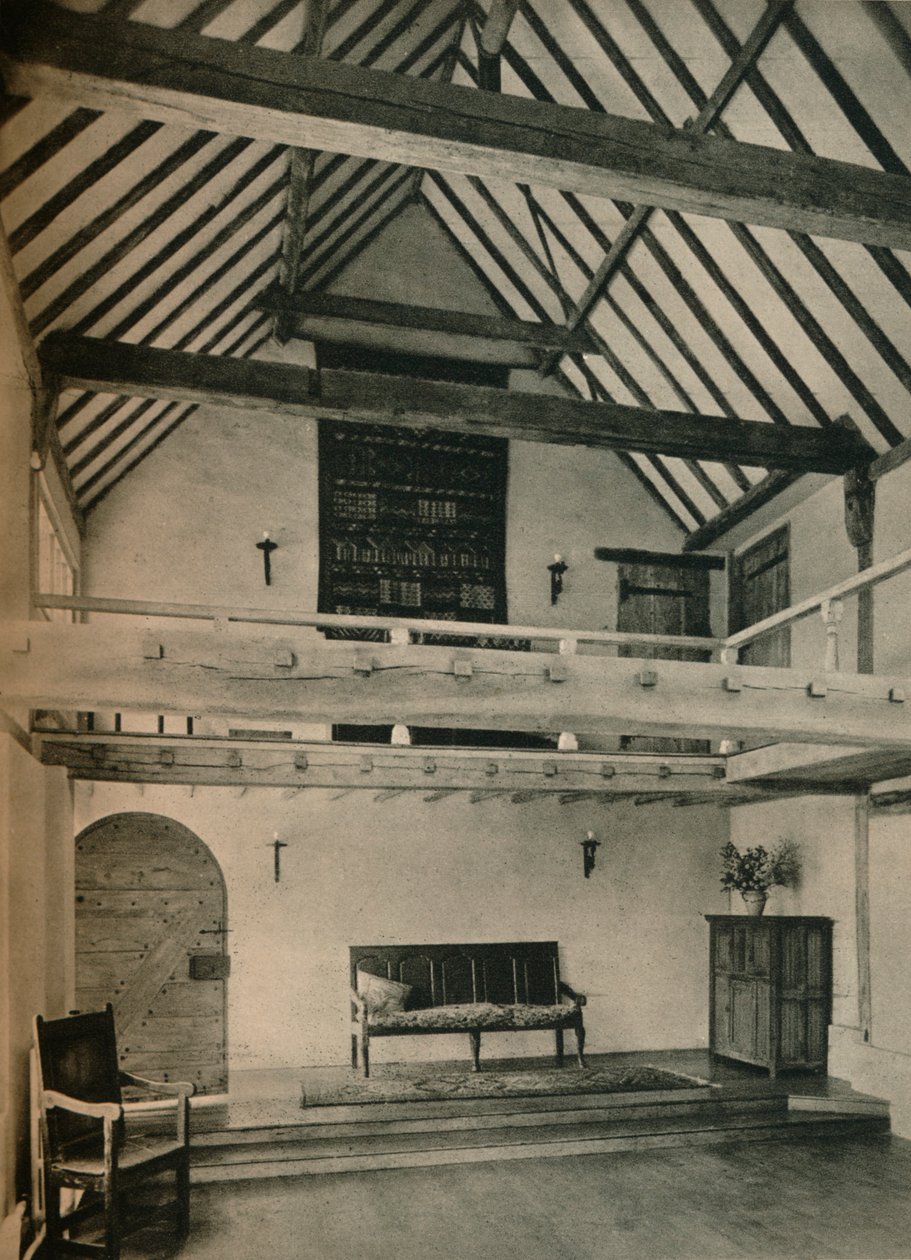 Ferme de Boxhurst, Kent : Fin de la salle de danse. Restaurée et convertie par Oliver Hill, vers 1928 - Unbekannt