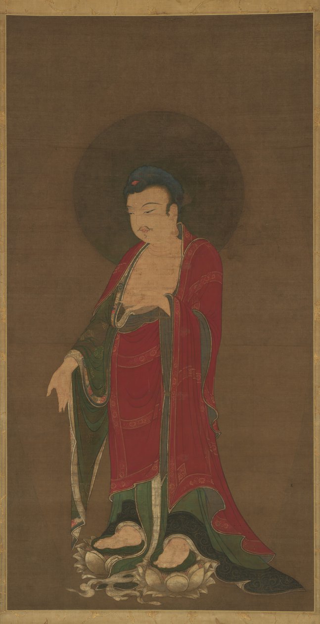 Bouddha Amitabha descendant de sa Terre Pure, fin du 13ème siècle - Unbekannt