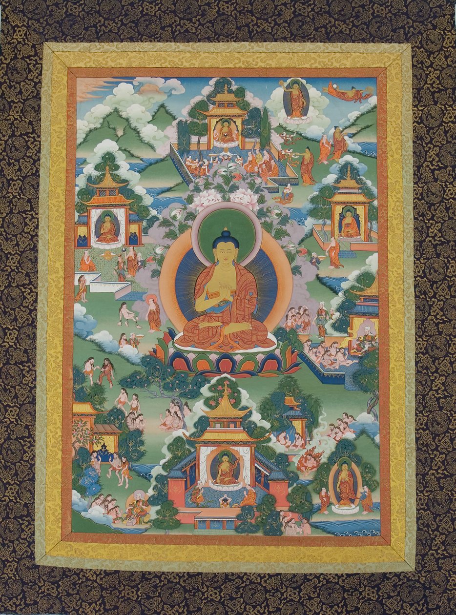 Bouddha Assis sur un Piédestal de Lotus, 19ème siècle - Unbekannt