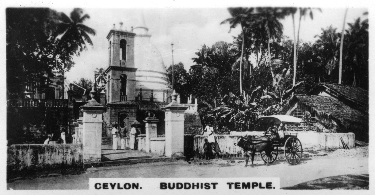 Temple bouddhiste, Ceylan, vers 1925 - Unbekannt