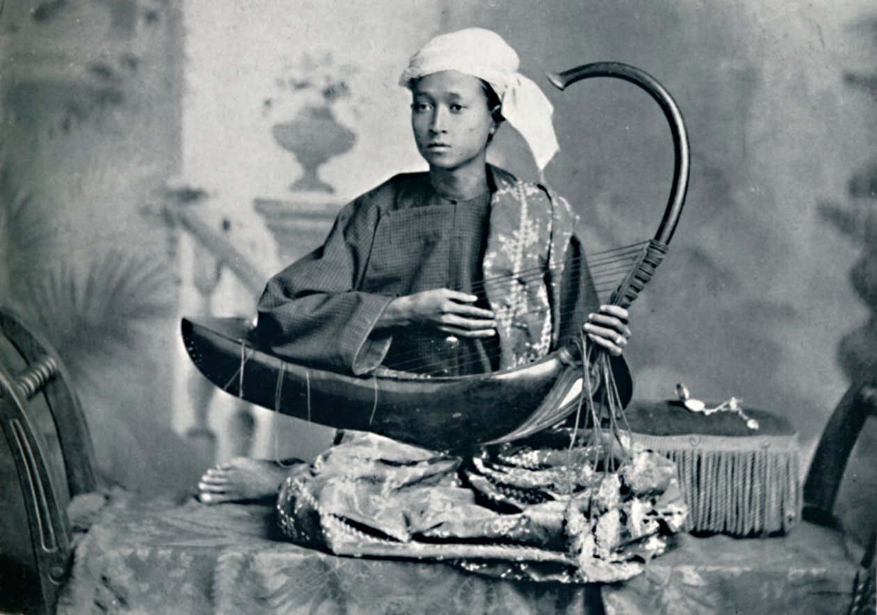 Joueur de harpe birman, 1902 - Unbekannt