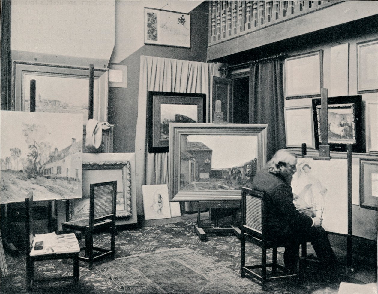 C. Cazin dans son atelier, vers 1897 - Unbekannt