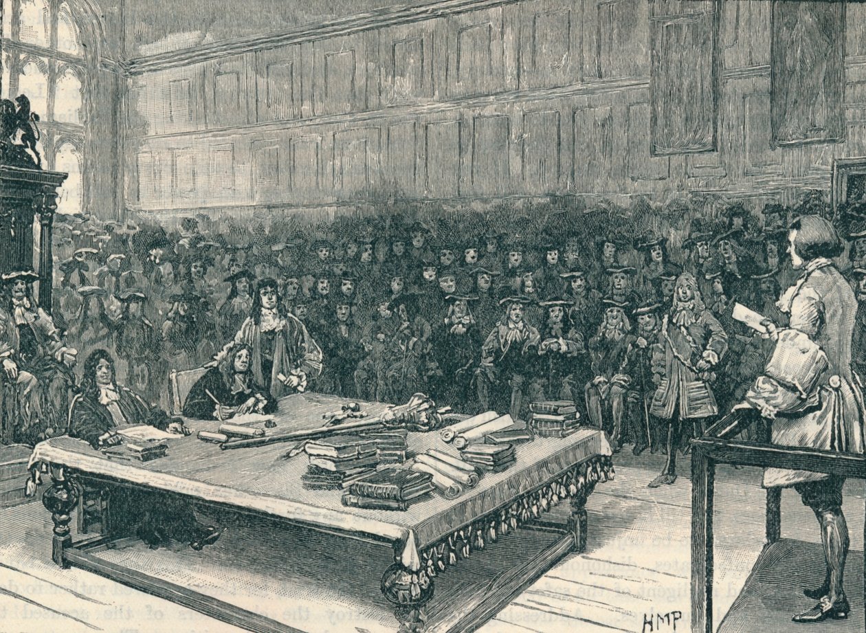 Le capitaine Kidd devant la barre de la Chambre des communes, 1700 - Unbekannt
