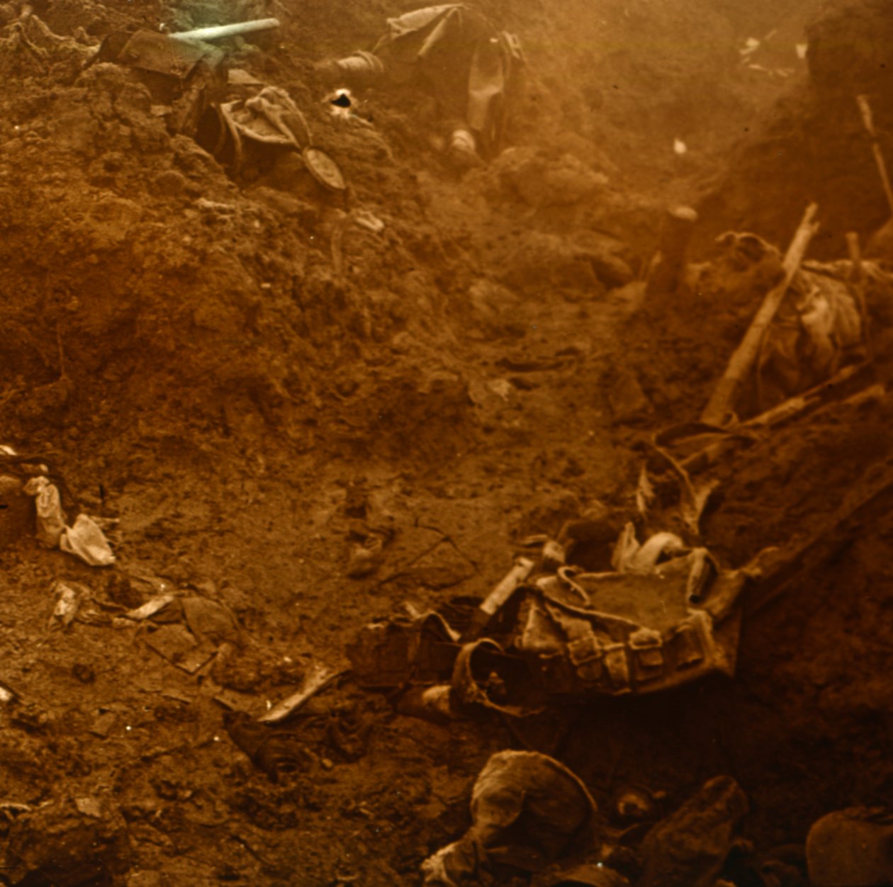 Tranchée ennemie capturée, Les Éparges, nord de la France, 1915 - Unbekannt