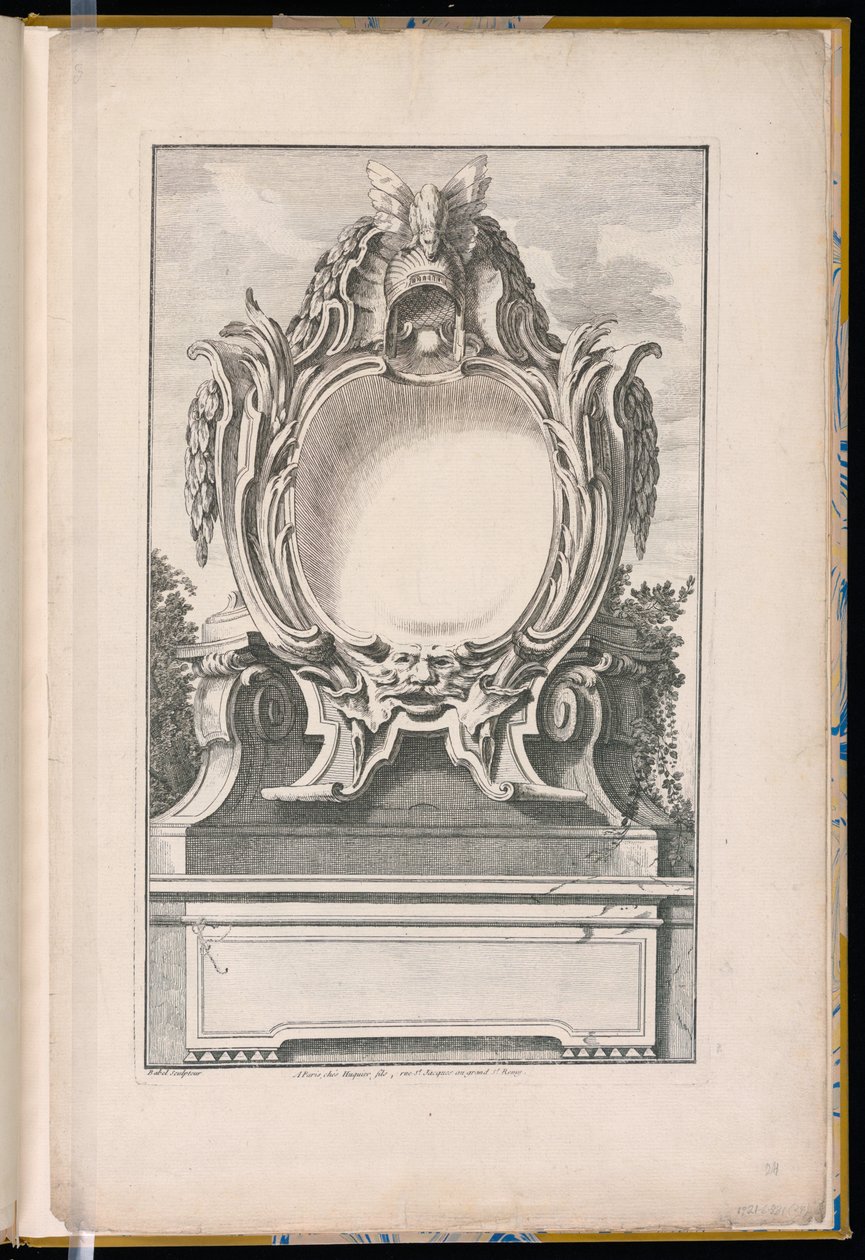 Cartouche décoré d