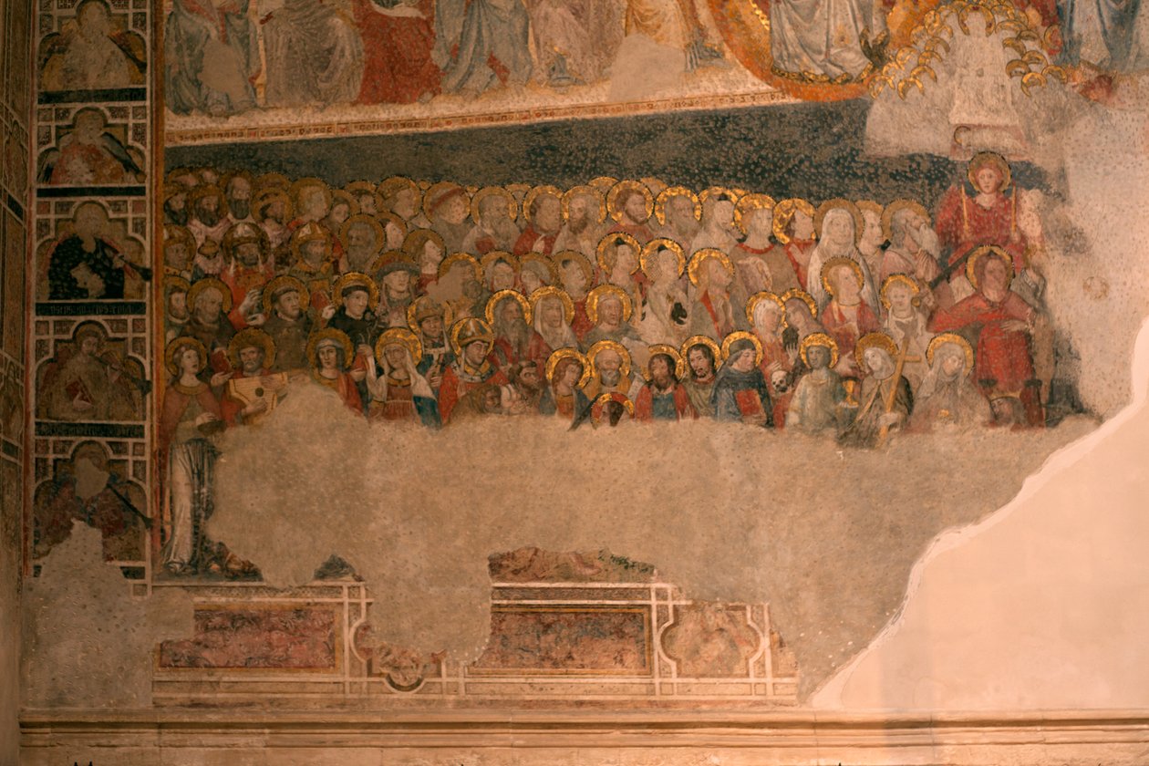 Cathédrale (Catedral de Santa María). Le cloître. La chapelle (San Blas). Peintures murales. - Unbekannt
