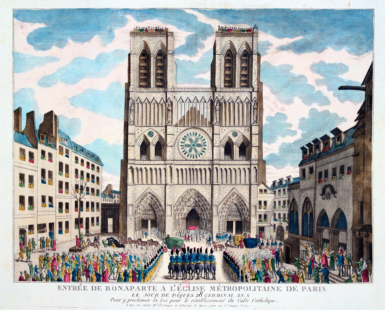 Le culte catholique rendu au peuple français par le 1er Consul Bonaparte, 19ème siècle - Unbekannt