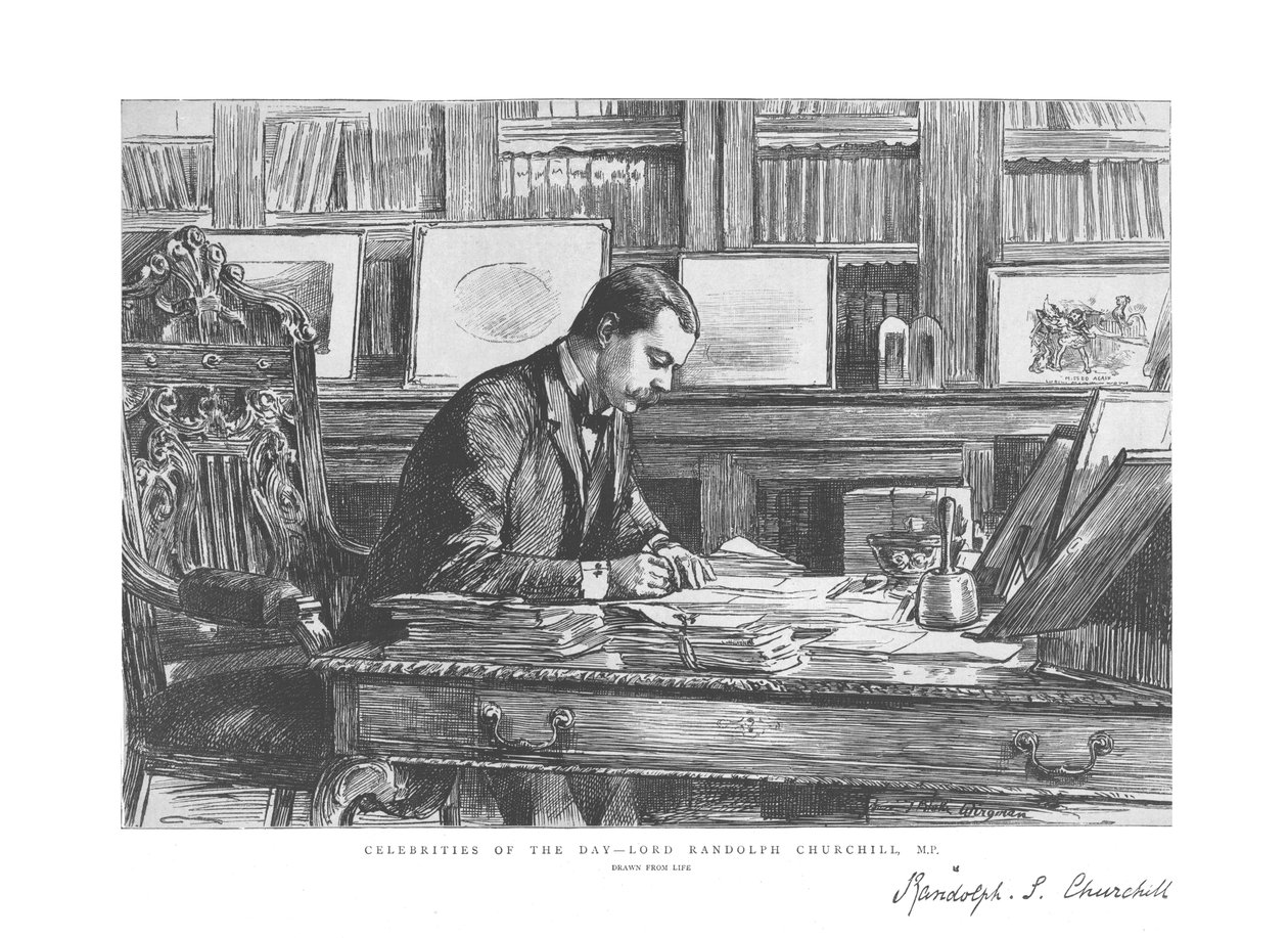 Célébrités du jour - Lord Randolph Churchill, M.P., 1885 - Unbekannt