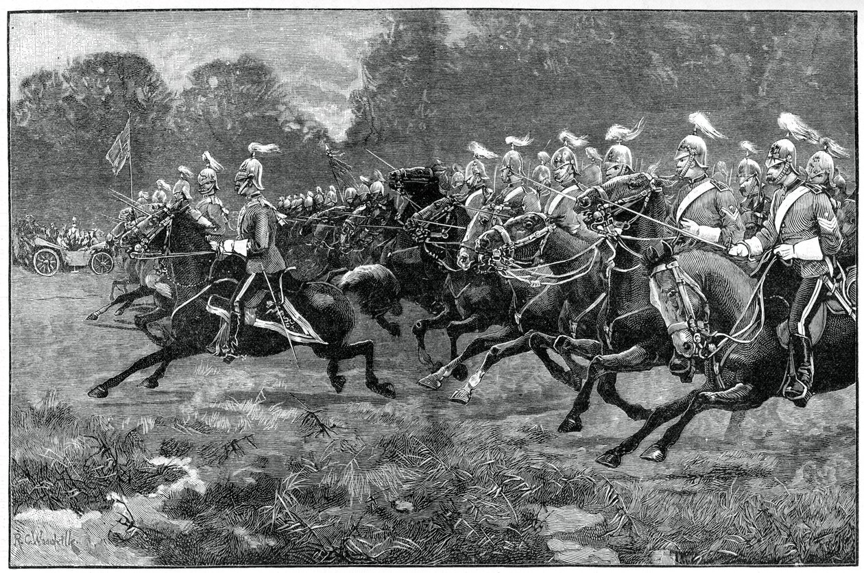 Charge des 5e et 7e Dragons, revue dans le parc de Windsor, 1900 - Unbekannt