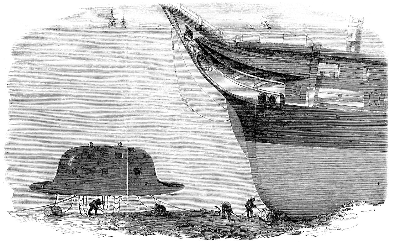 Conception proposée par Charles Babbage pour une cloche de plongée, 1855 - Unbekannt