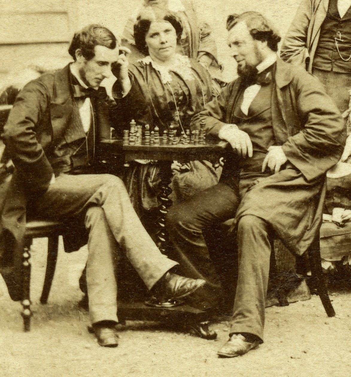 Échecs et cartes, vers 1850 - Unbekannt