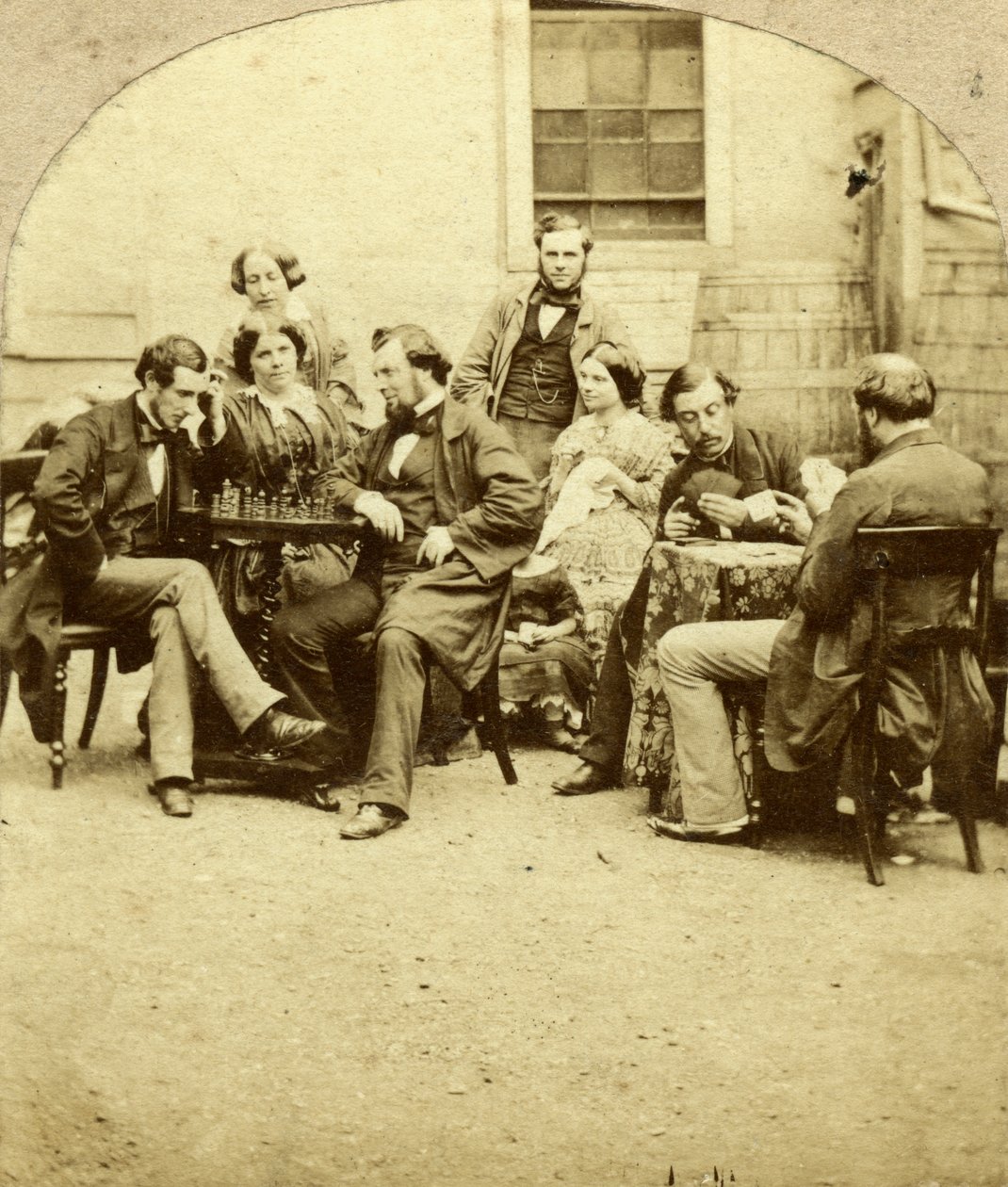 Échecs et cartes, vers 1850s - Unbekannt