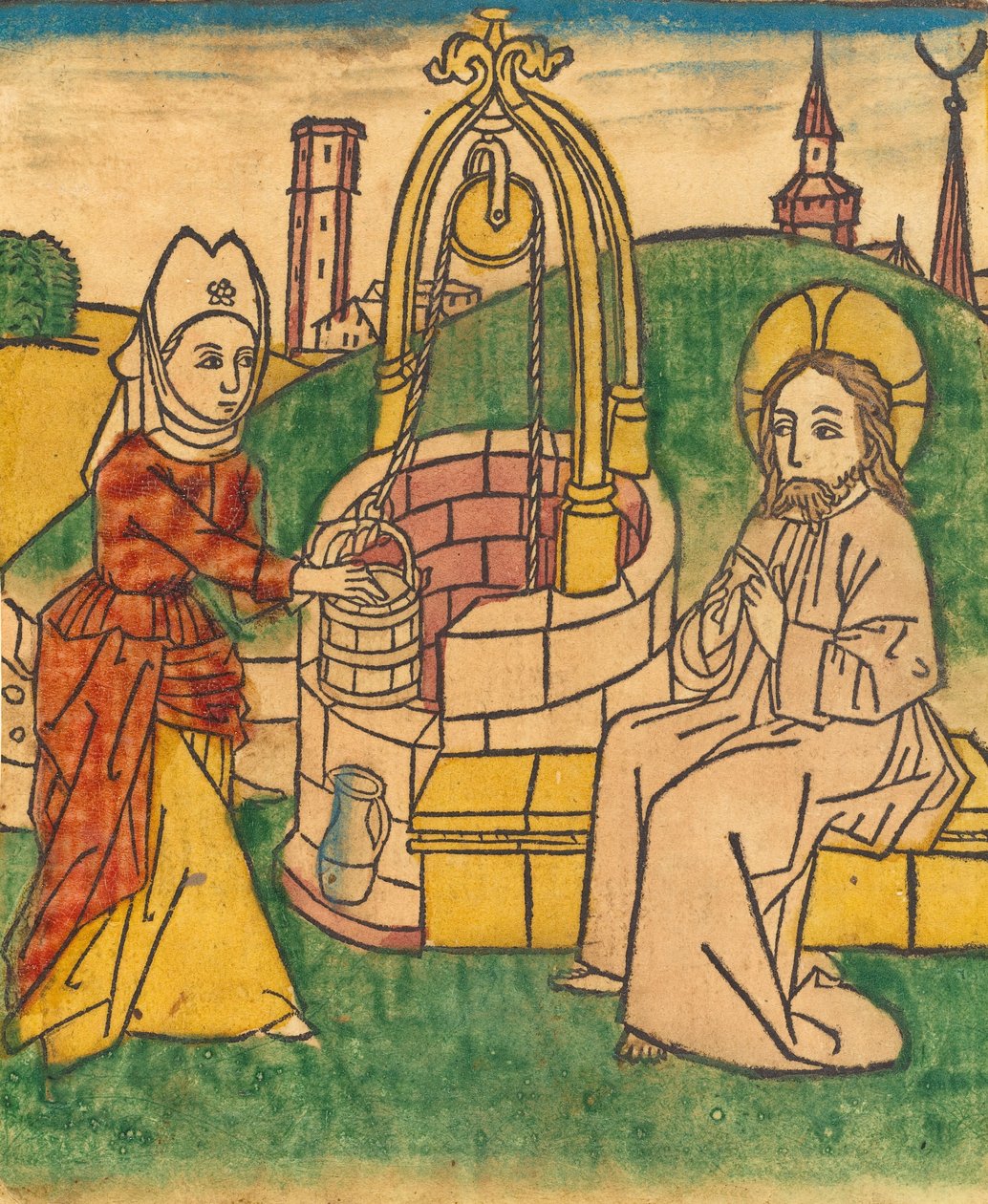 Le Christ et la femme de Samarie, probablement 1485 - Unbekannt