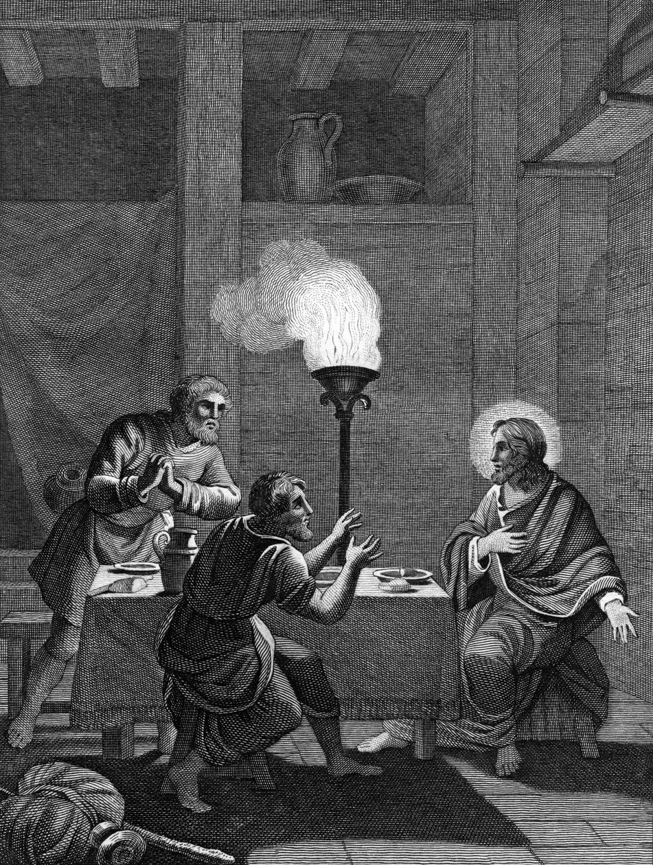 Le Christ et les deux disciples à Emmaüs, 1814 - Unbekannt