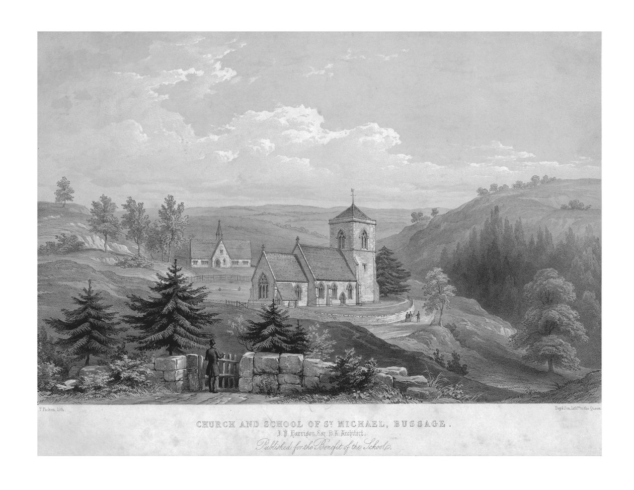 Église et école de Saint-Michel, Bussage - Unbekannt