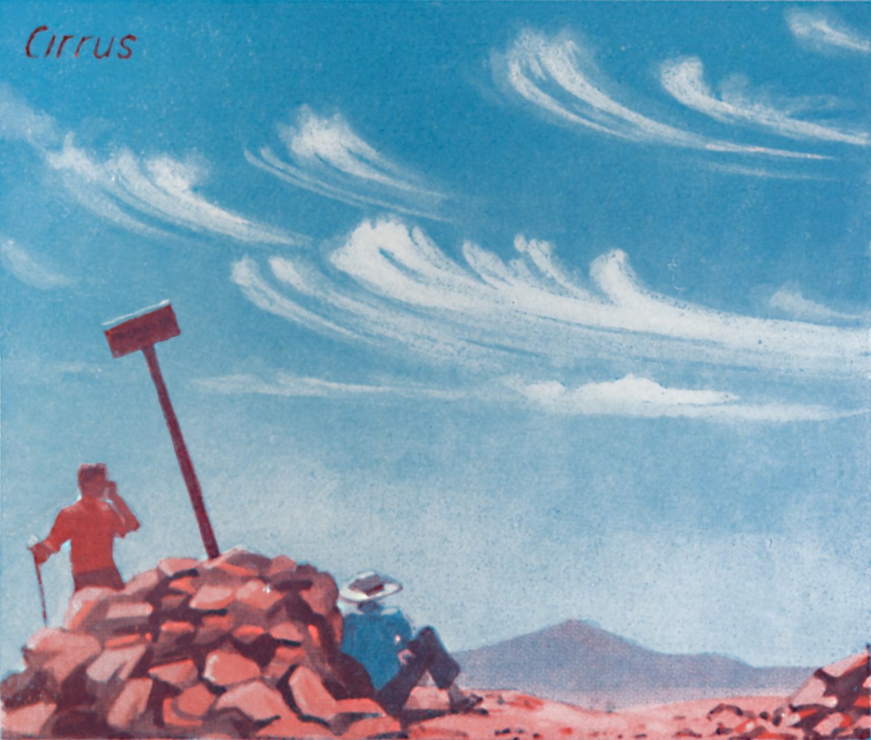 Cirrus - Une douzaine des principales formes de nuages dans le ciel, 1935 - Unbekannt