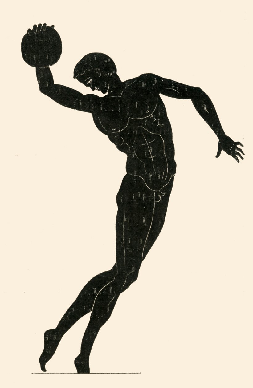 Athlète classique lançant le disque, 1908 - Unbekannt