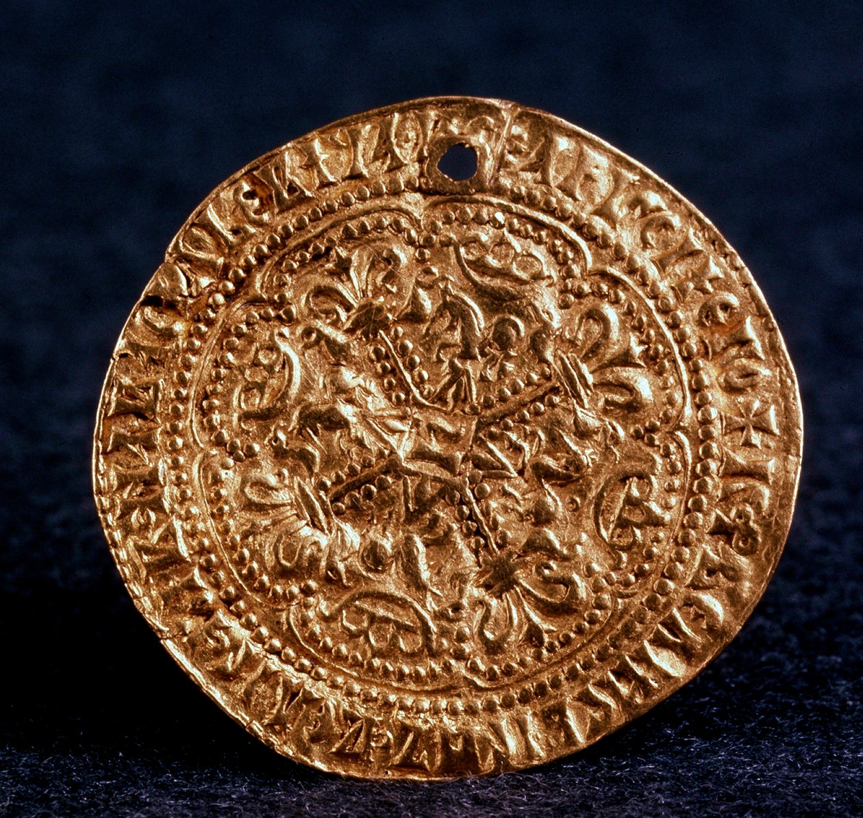 Pièce Korabelnik du Tsar Ivan III Avers : croix fleurie, 1471-1490 - Unbekannt