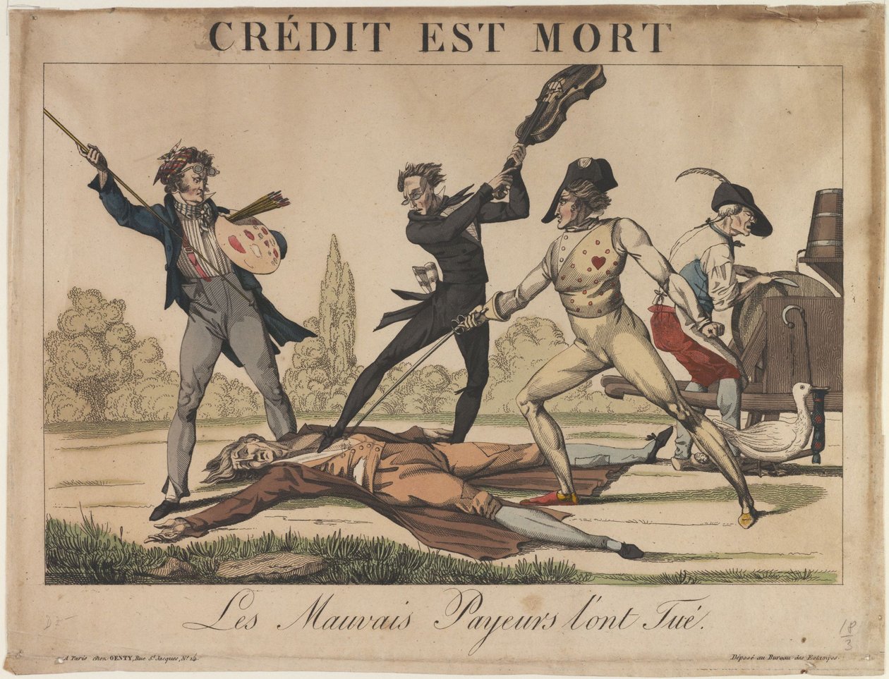 Crédit est mort, début du 19e siècle - Unbekannt