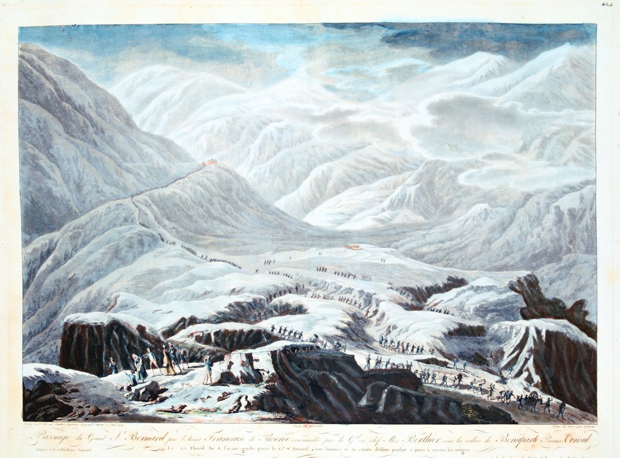 Traversée du col du Grand-Saint-Bernard, 1800 - Unbekannt