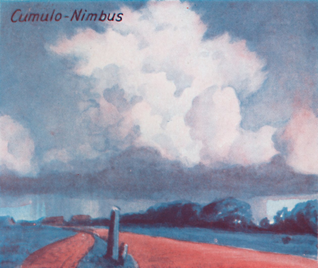 Cumulo-Nimbus - Une douzaine des principales formes de nuages dans le ciel, 1935 - Unbekannt