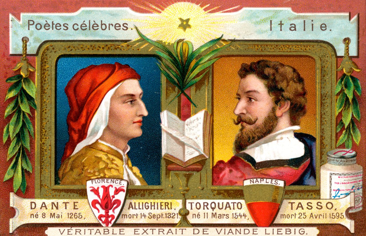 Dante Alighieri et Torquato Tasso, vers 1900 - Unbekannt
