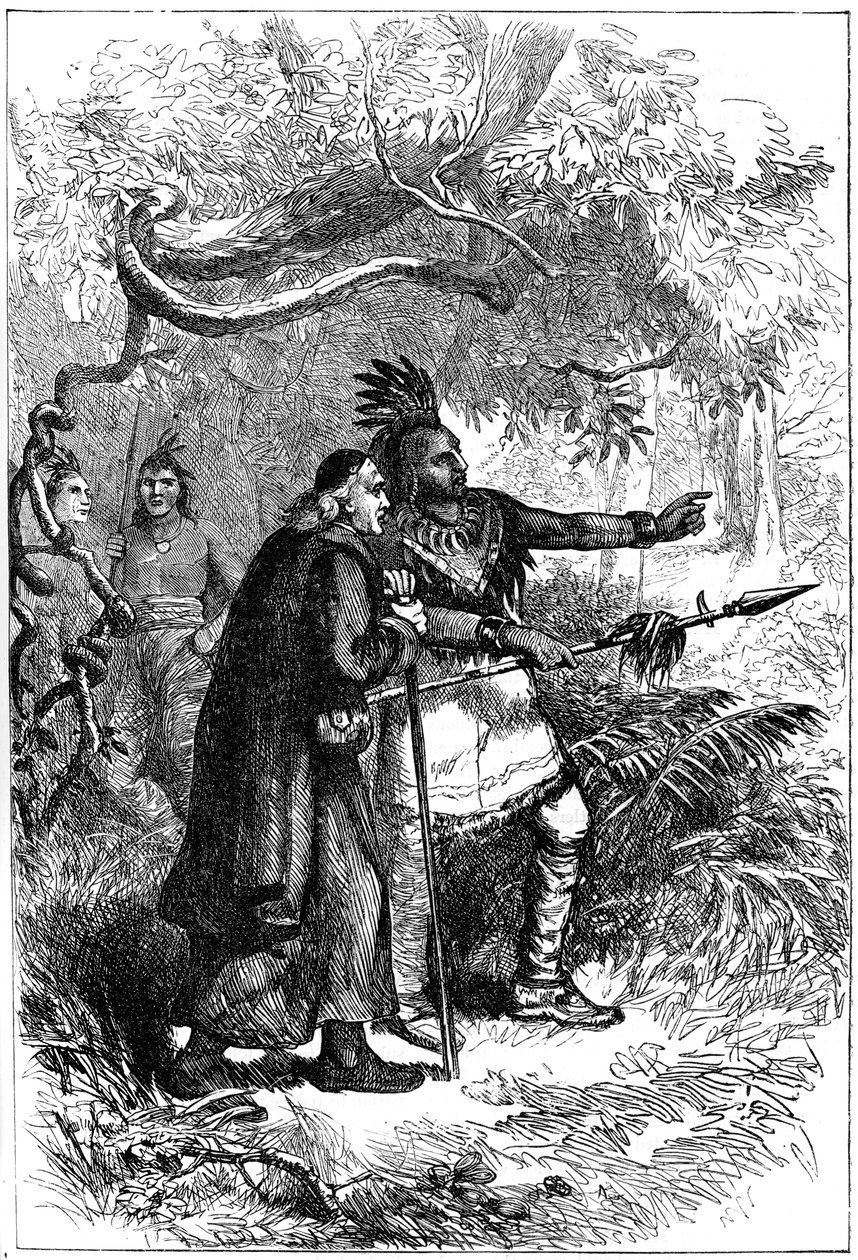 De Lamberville expulsé par les Onondagas, fin du XVIIe ou début du XVIIIe siècle c1880 - Unbekannt