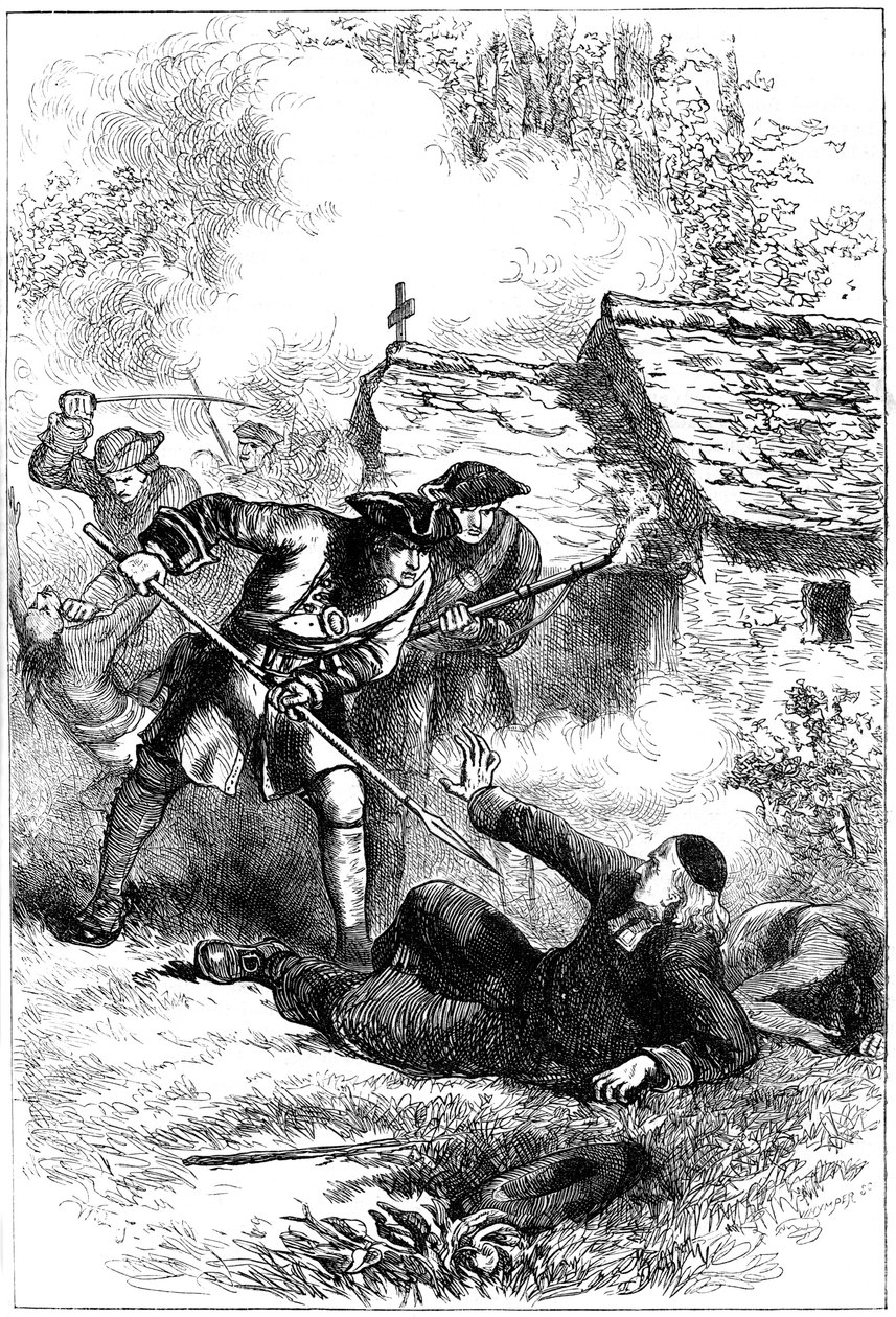 Mort de Sébastien Rale, missionnaire jésuite français en Amérique, 1724 - Unbekannt
