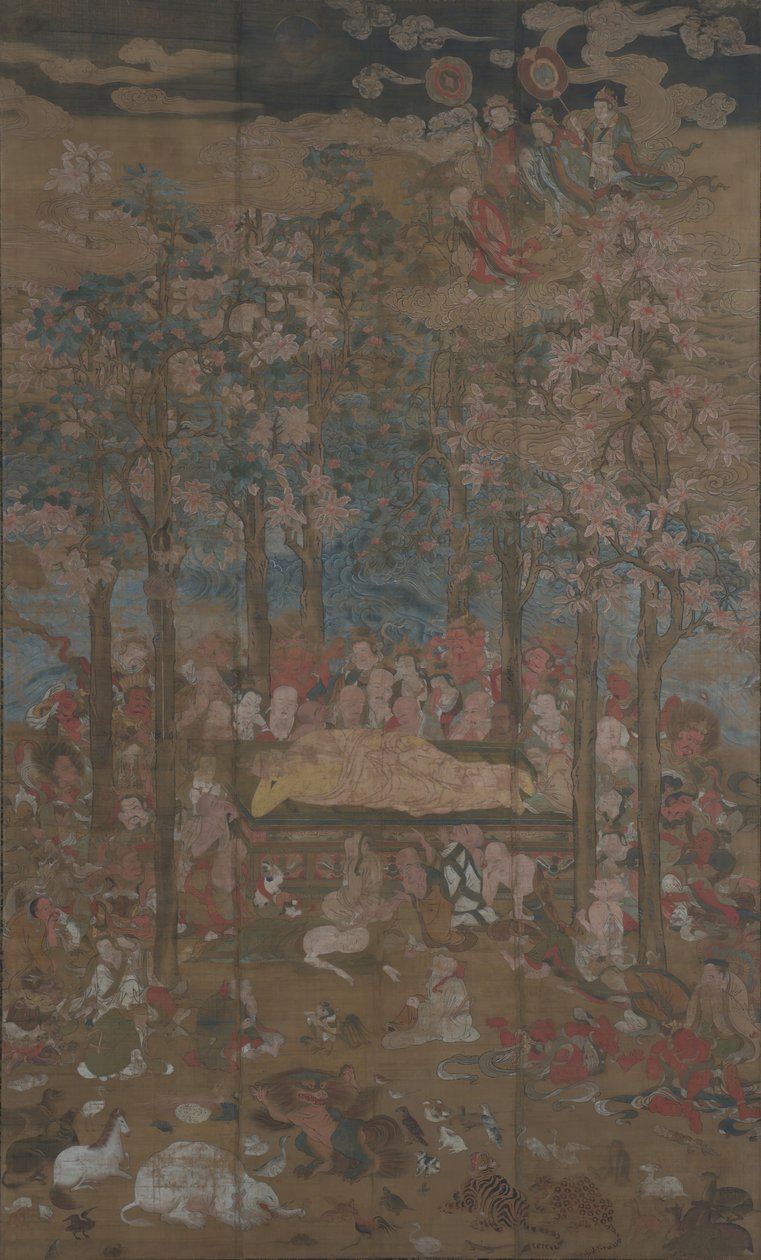 Mort du Bouddha historique Nehan-zu, 15e siècle - Unbekannt