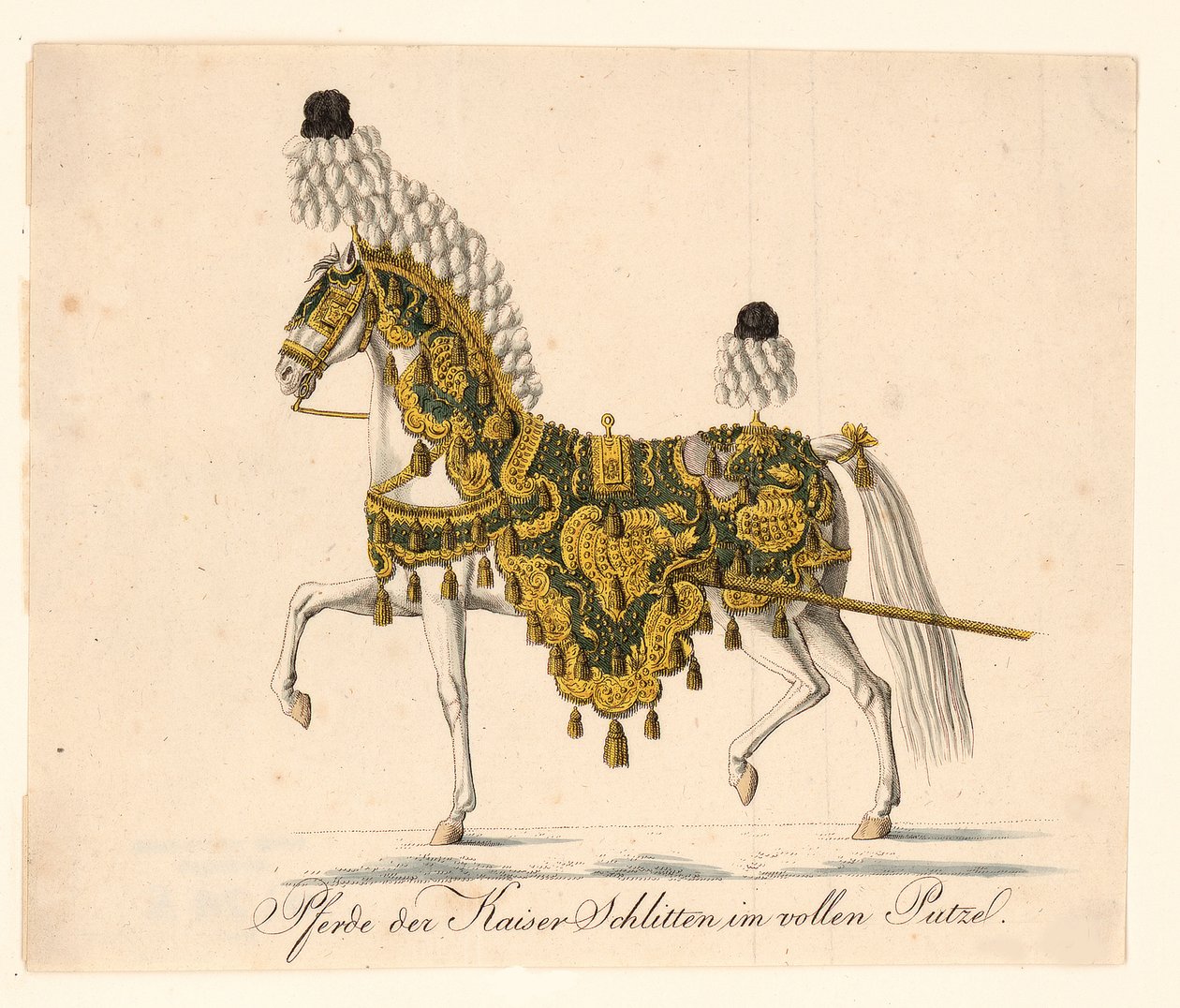 Mobilier de cheval décoré des carrosses cérémoniels de l