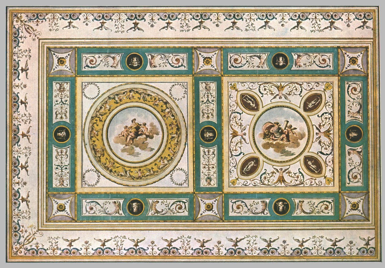 Conception pour un plafond dans un salon, Italie - Unbekannt