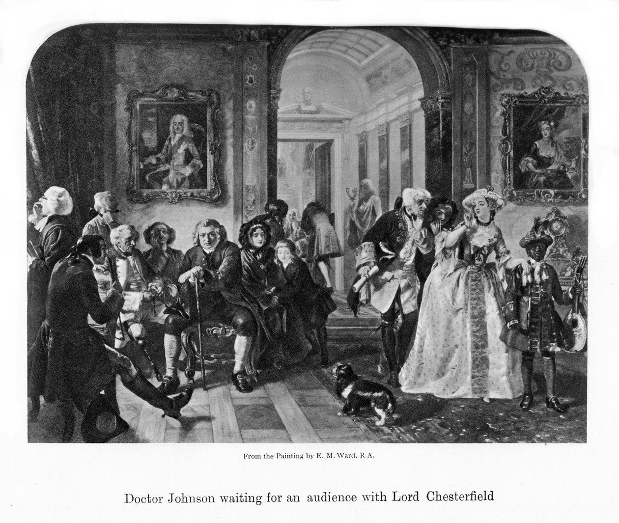 Le docteur Johnson attendant une audience avec Lord Chesterfield, 19ème siècle - Unbekannt