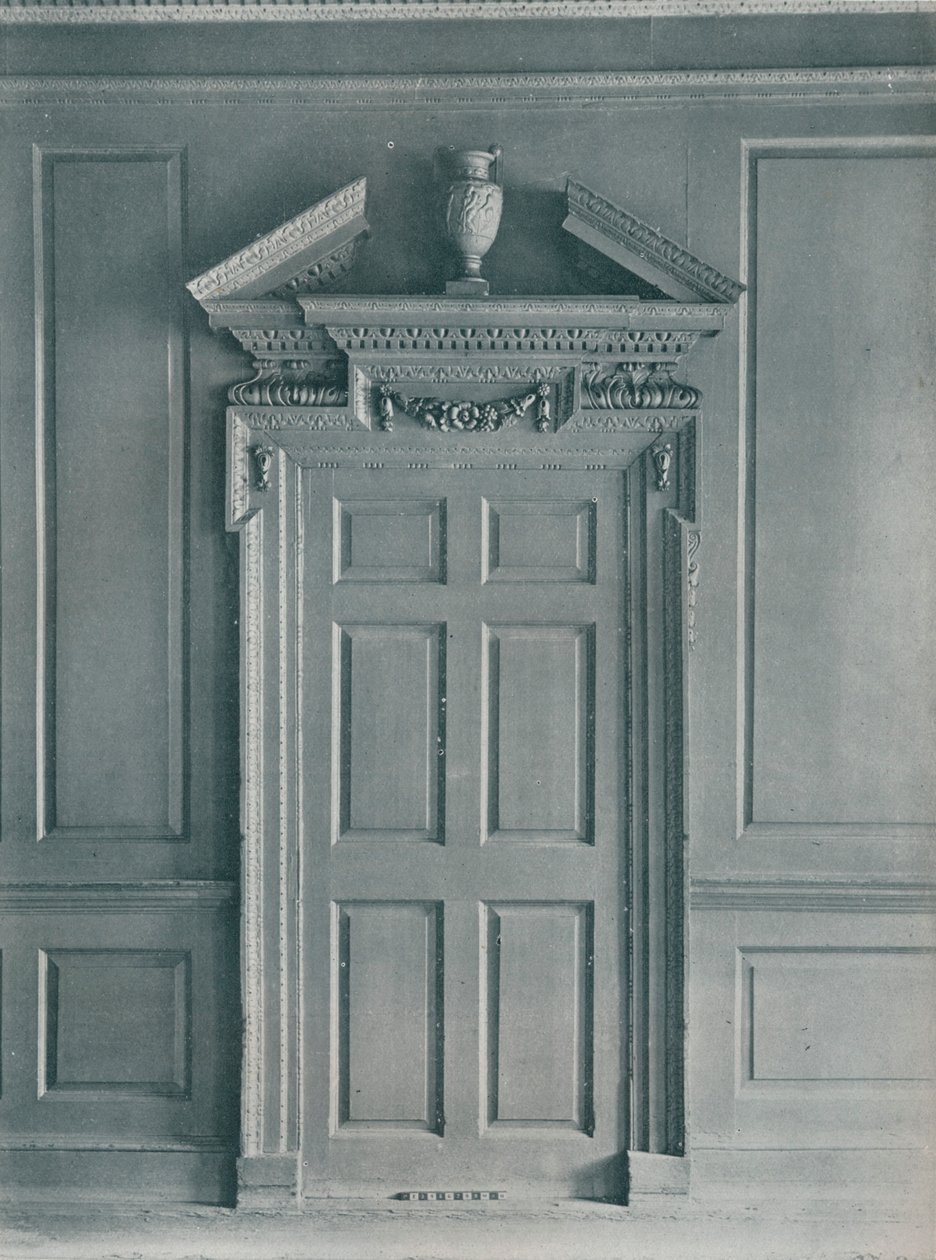 Porte de la salle lambrissée, début géorgien, 26, Hatton Garden, vers 1909 - Unbekannt