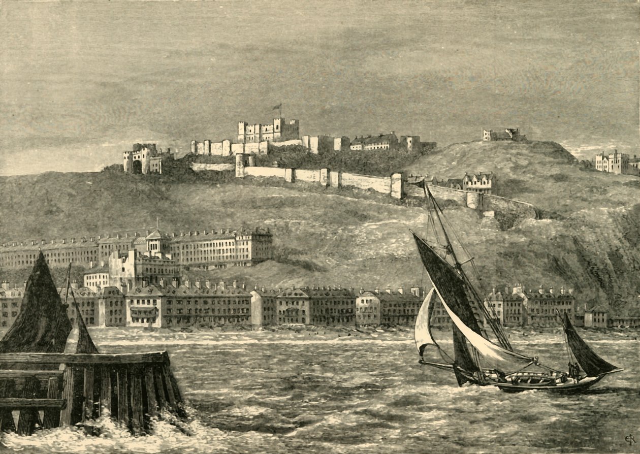 Douvres, depuis la mer, 1898 - Unbekannt