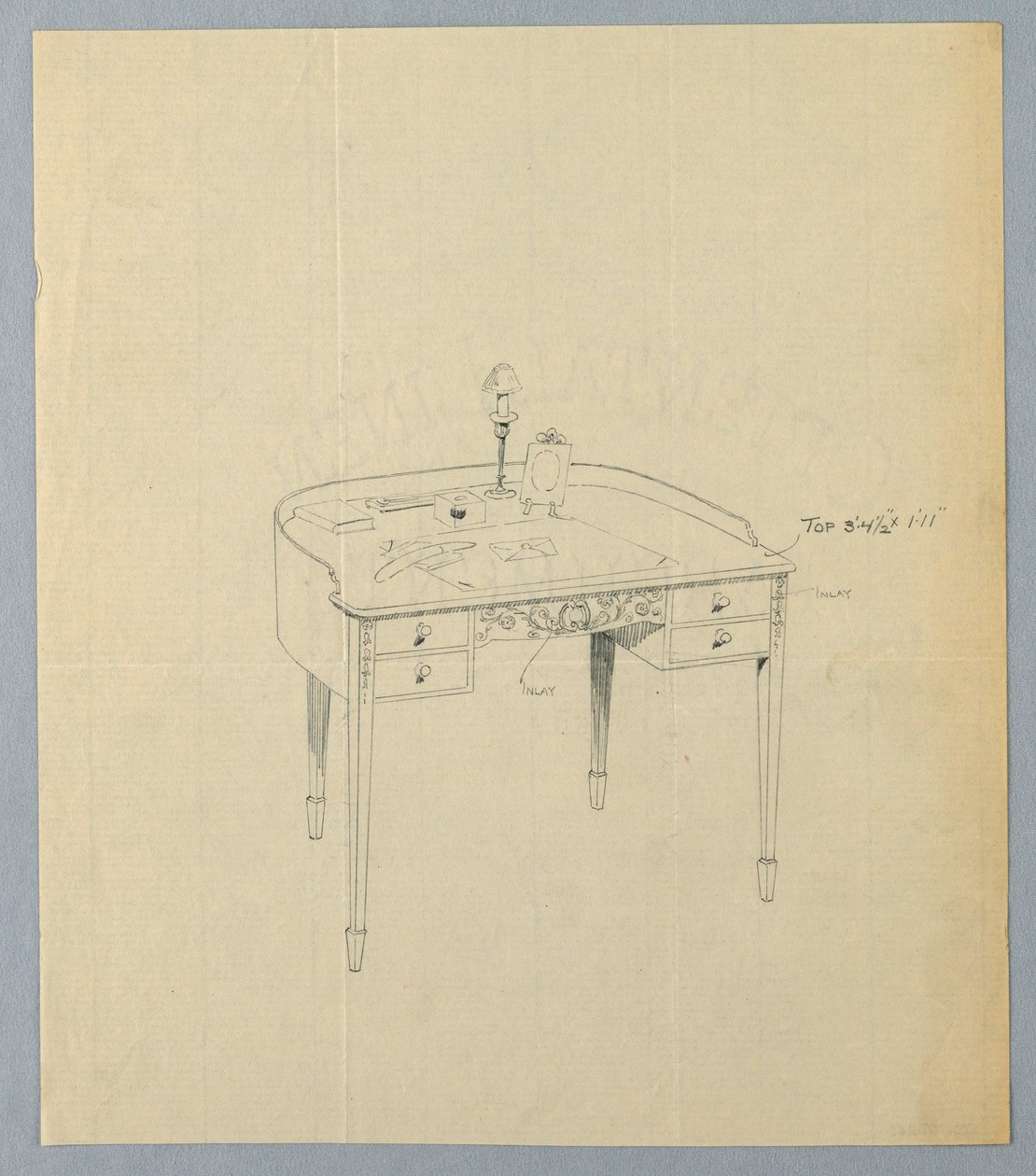 Dessin, Design pour une table d