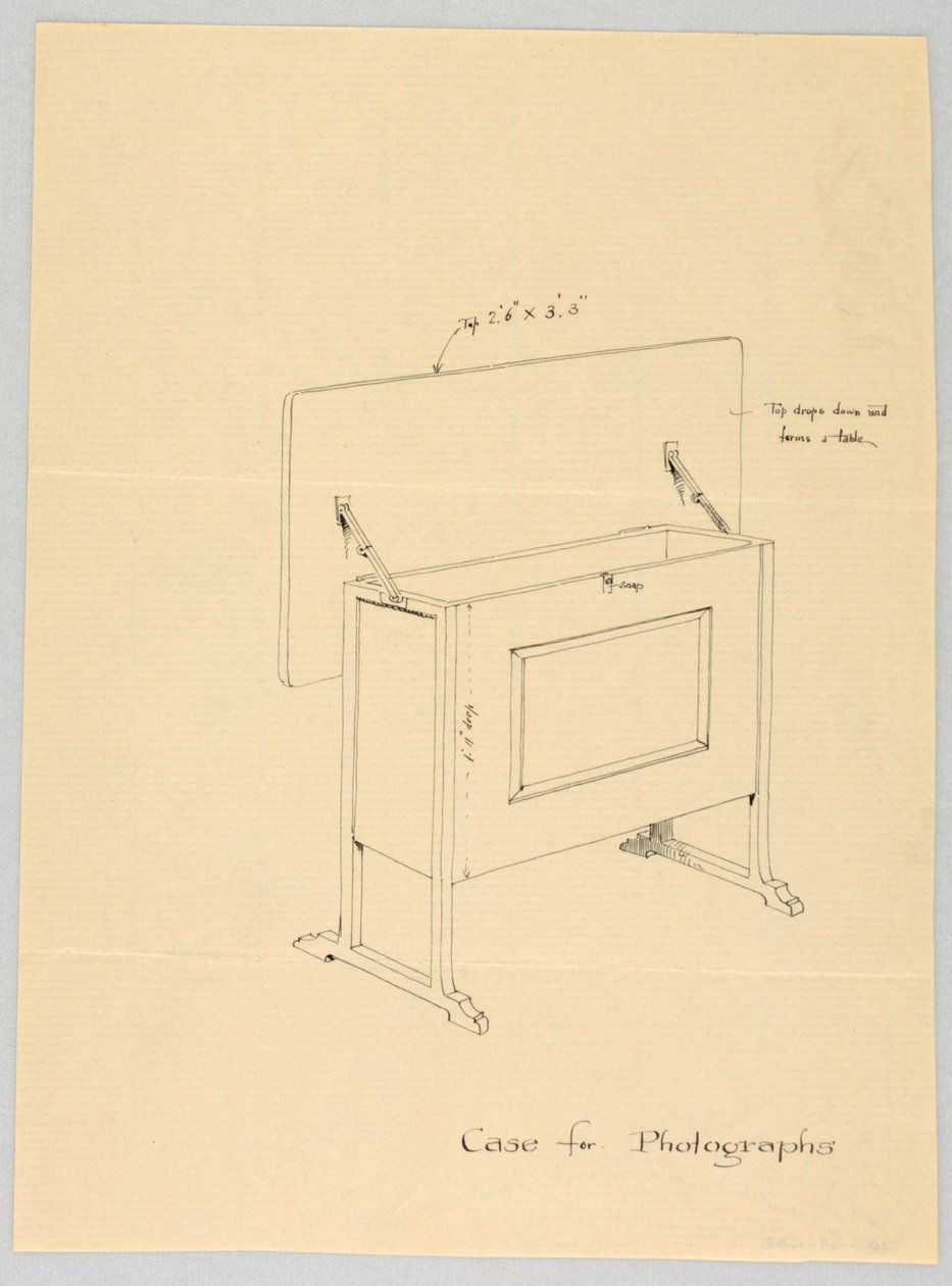 Dessin, Design pour un étui à bascule pour photographies - Unbekannt
