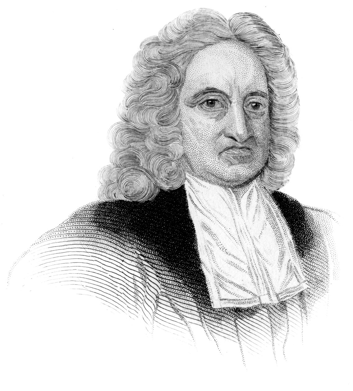 Edmond Halley, astronome, mathématicien, météorologue et physicien anglais, vers 1850 - Unbekannt