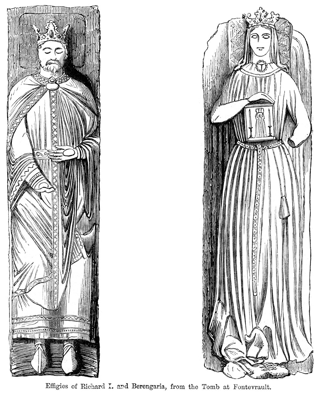 Effigies de Richard Ier et Bérengère, du tombeau de l