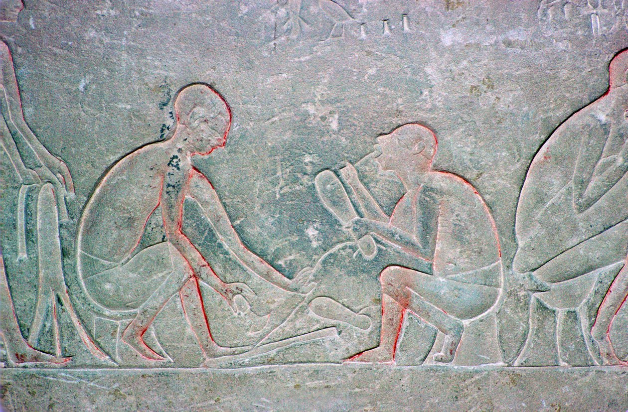 Relief égyptien montrant des cordonniers, 14ème siècle av. J.-C. - Unbekannt